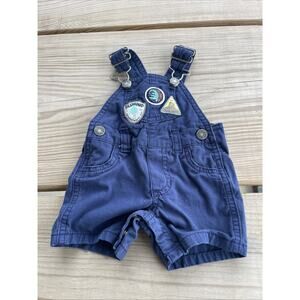 Carter’s Newborn Baby Boy Overall Shorts Navy Patches Outdoor Grand Canyon